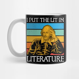 I Put The Lit In Literature Classical Writers Pun Lovers Mug